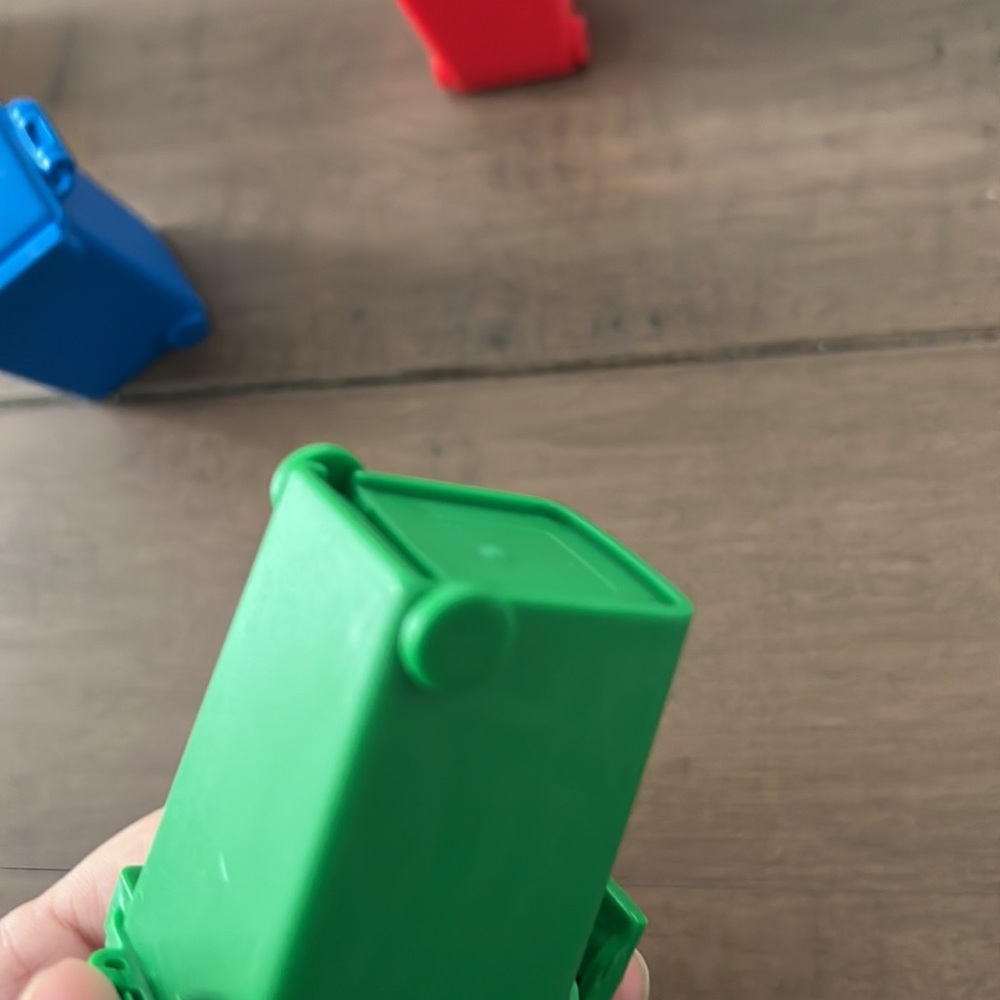 2 Mini Garbage Trash Can Paper Clips Stamps Recycling Bin Pen Storage Organizer - Picture 10 of 13